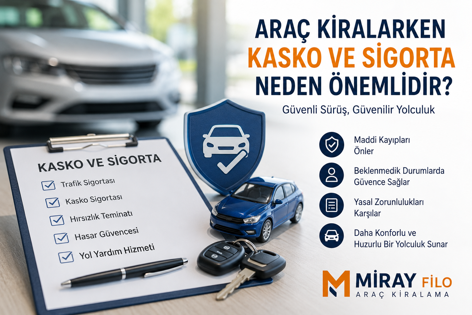 Araç Kiralarken Kasko ve Sigorta Neden Önemlidir? | Adana Araç Kiralama Rehberi