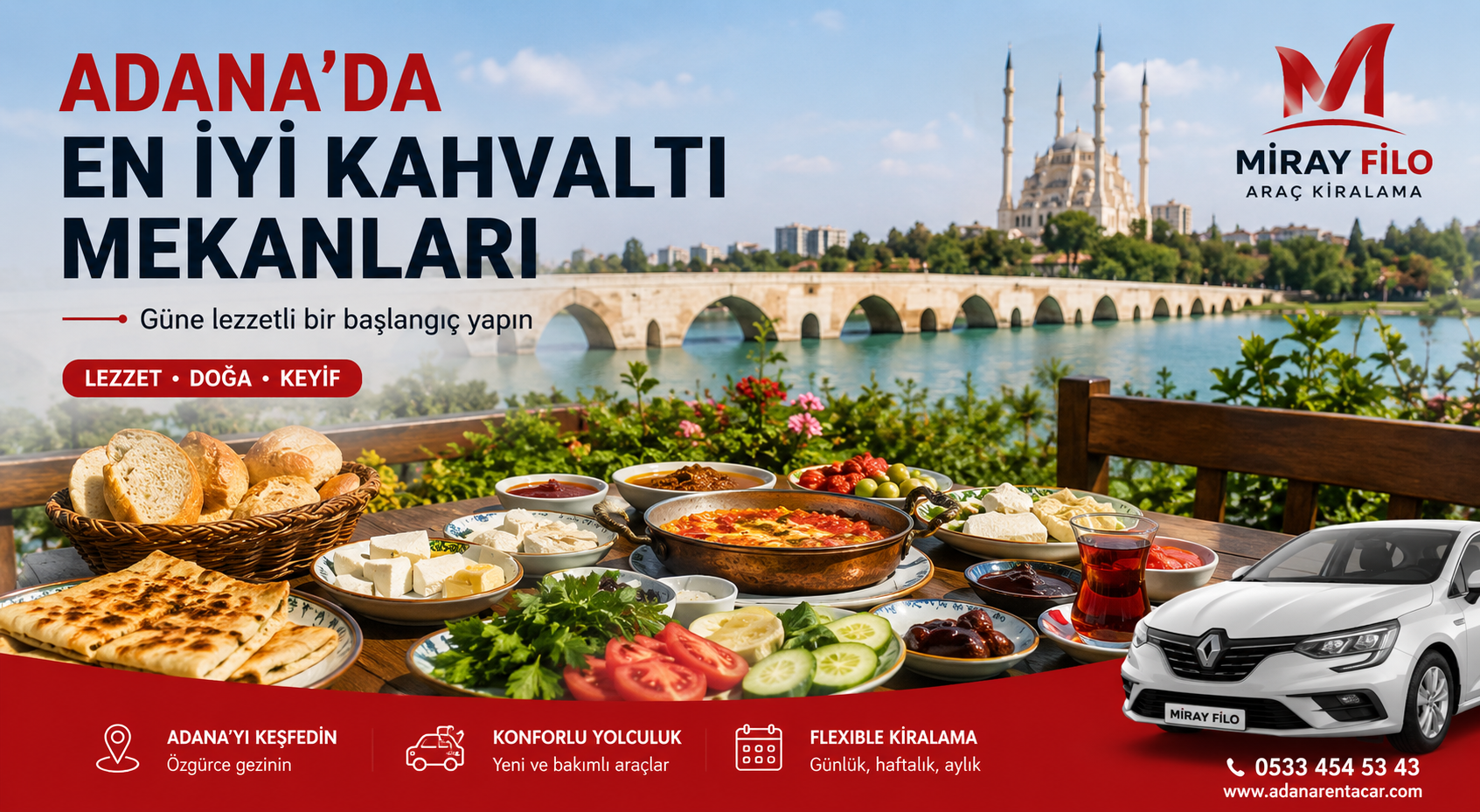 Adana'da En İyi Kahvaltı Mekanları: Güne Lezzetli Bir Başlangıç Yapın