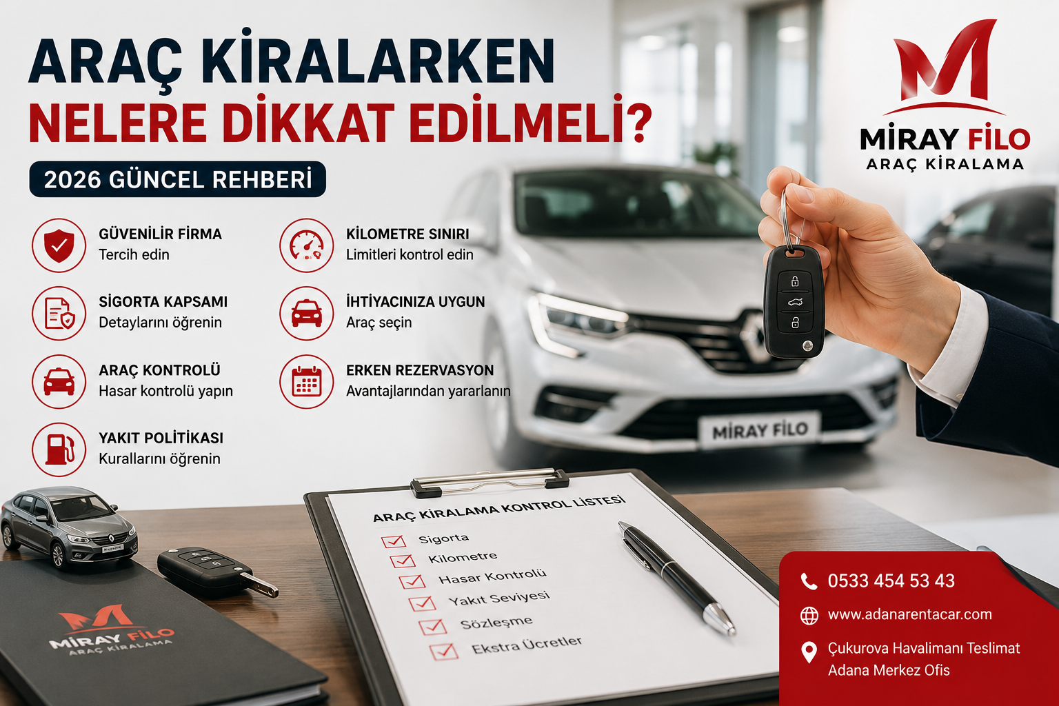 Araç Kiralarken Nelere Dikkat Edilmeli? 2026 Güncel Rehberi