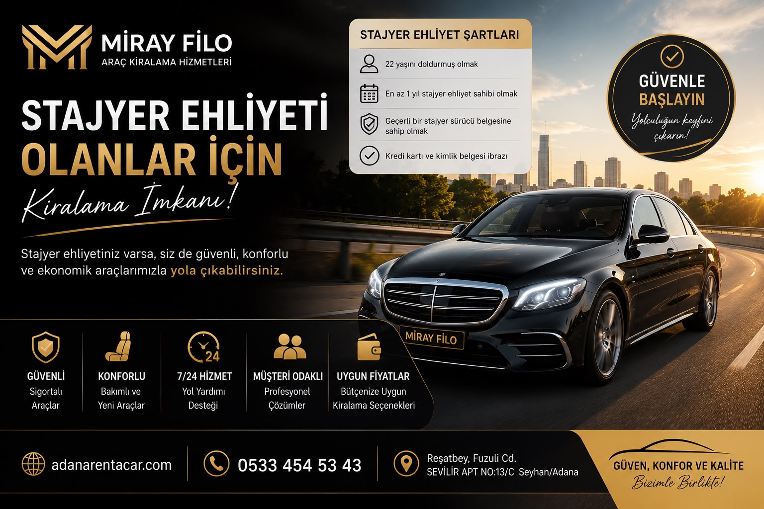 Stajyer Ehliyet ile Araç Kiralama Mümkün mü? Şartlar, Kurallar ve Detaylı Rehber (2026)