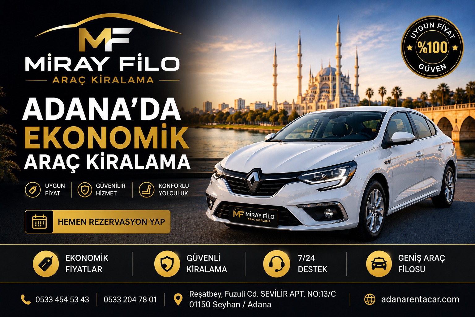 Adana Ekonomik Araç Kiralama