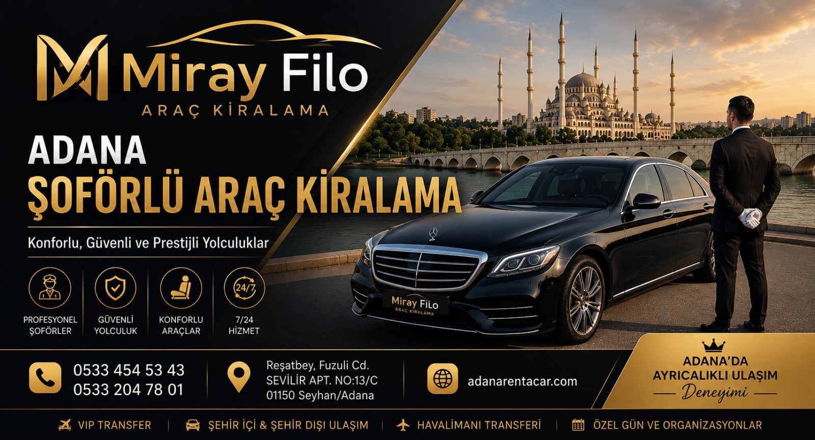 Adana Şoförlü Araç Kiralama
